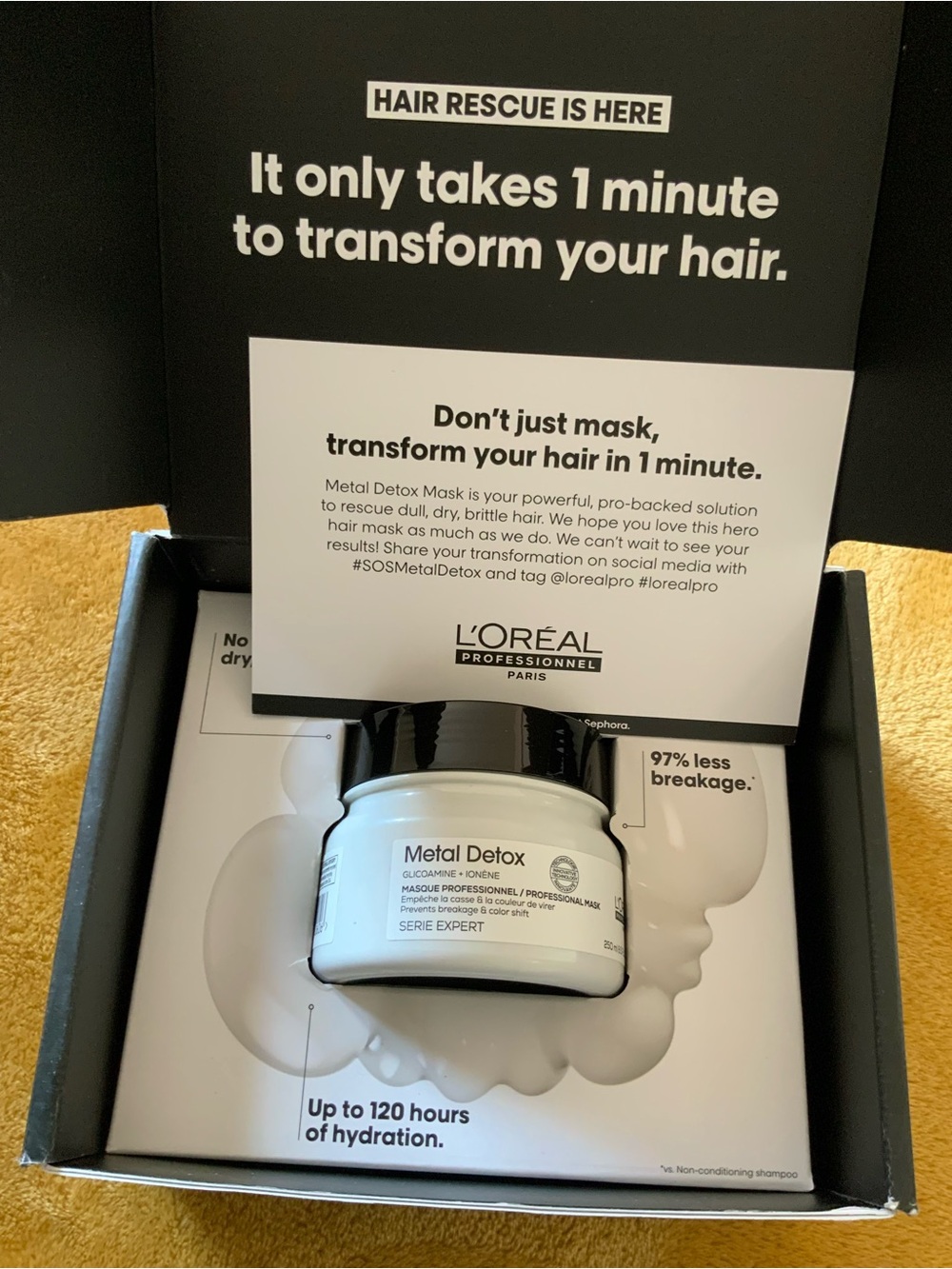 L'Oréal Professionnel 
Metal Detox Hair Mask For Hair Repair New with box - Picture 2 of 5